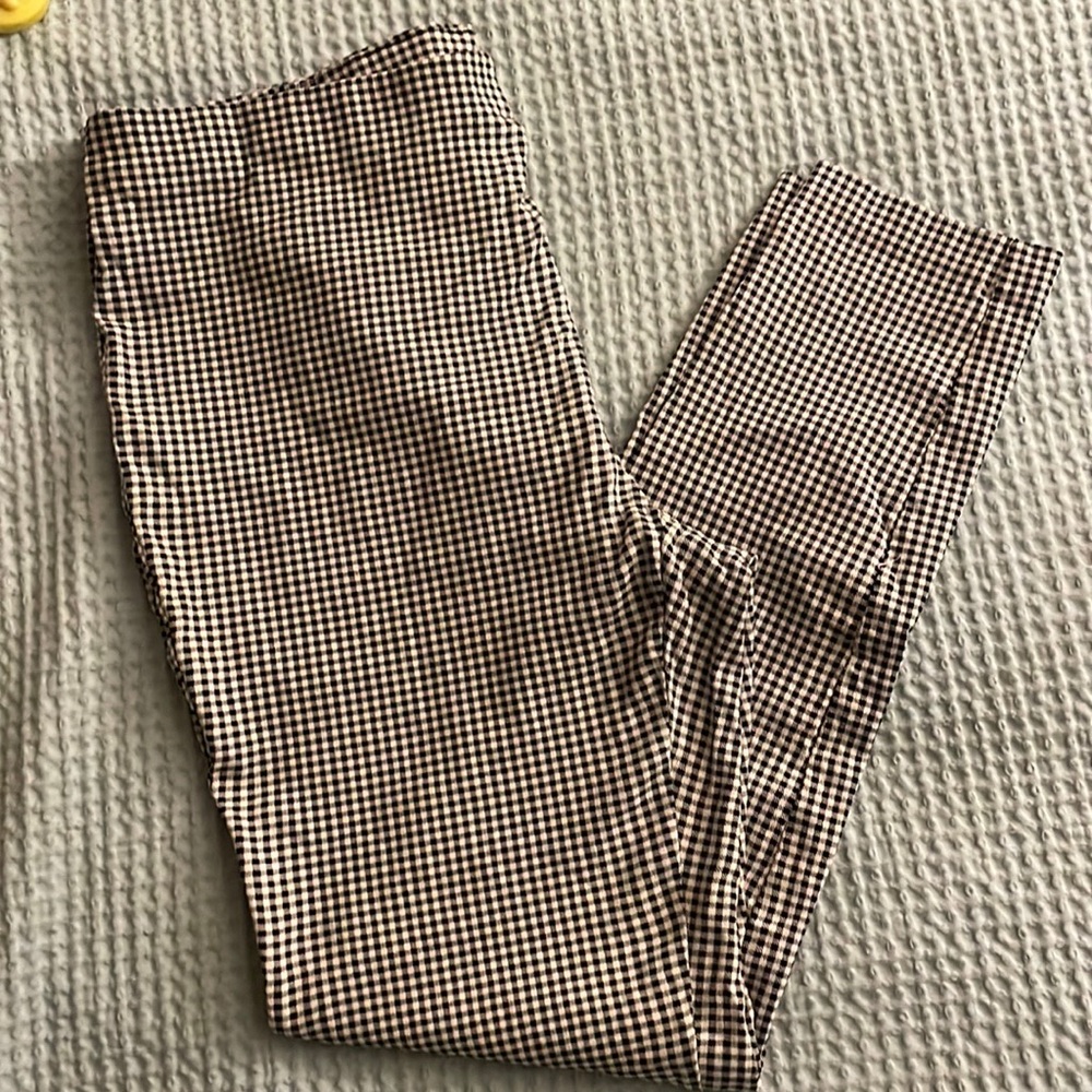 MICHAEL KORS: Stretchy Pull On Gingan Pants Size XL